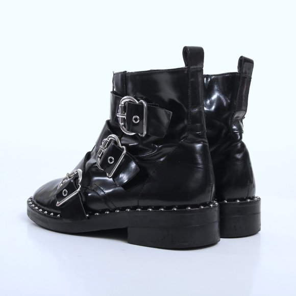 Asos Raid Jack Studded Buckle Ankle Boots - Picture 3 of 16